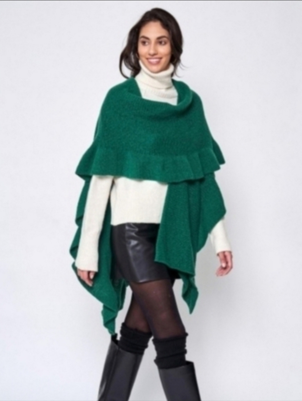 Ruffle Ruana Wrap